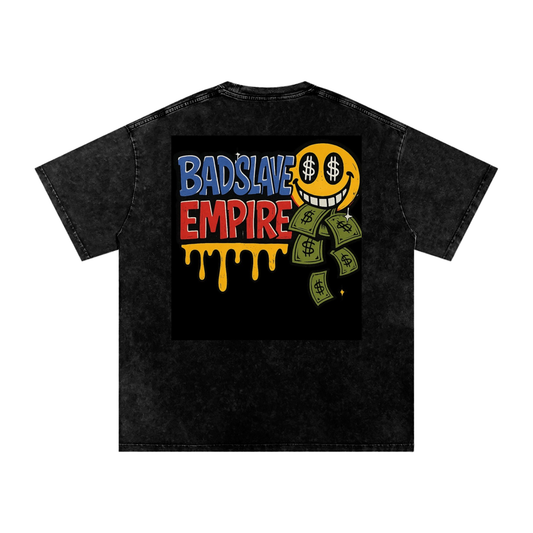 Snow Washed Oversized Cotton T-Shirt