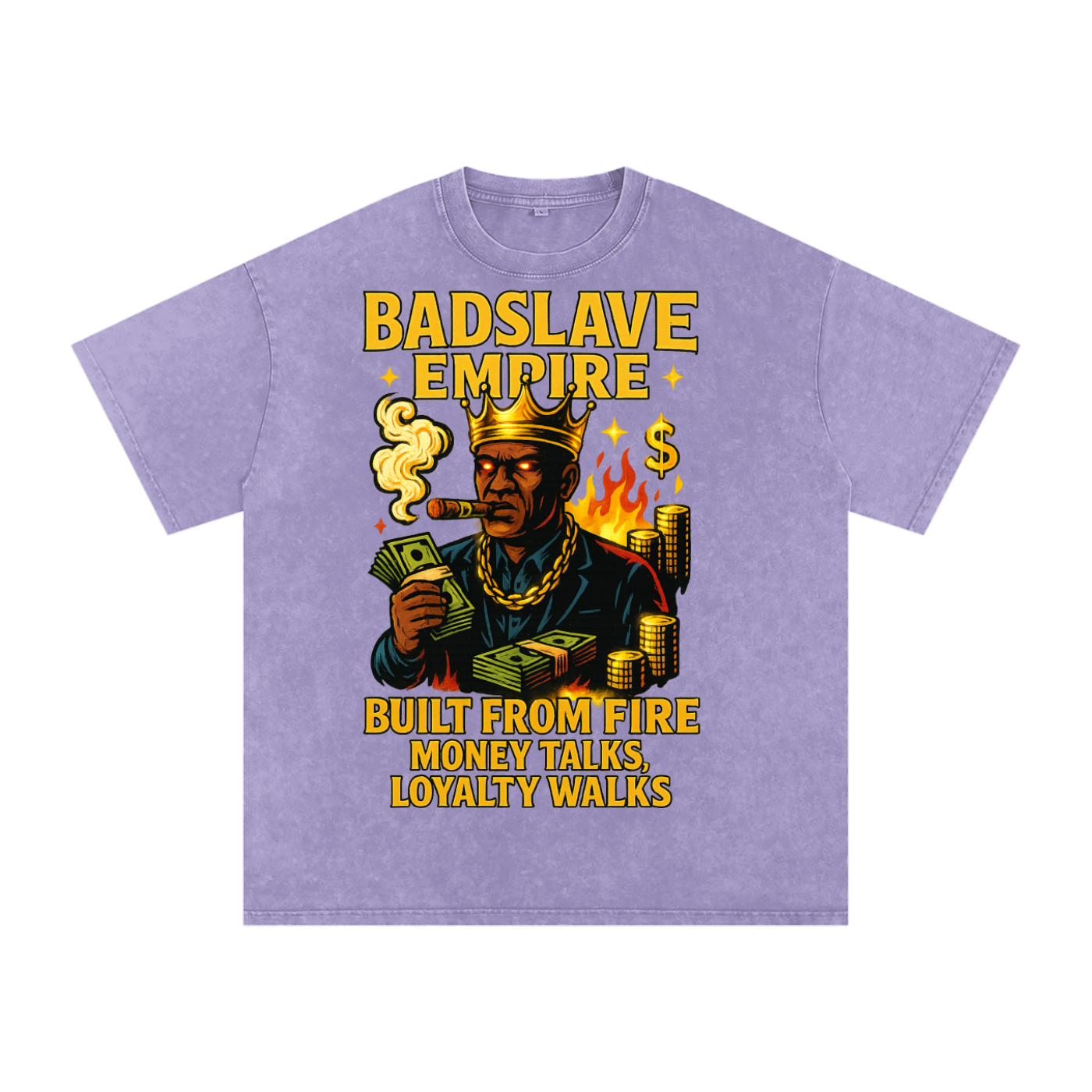 Snow Washed Oversized Cotton T-Shirt