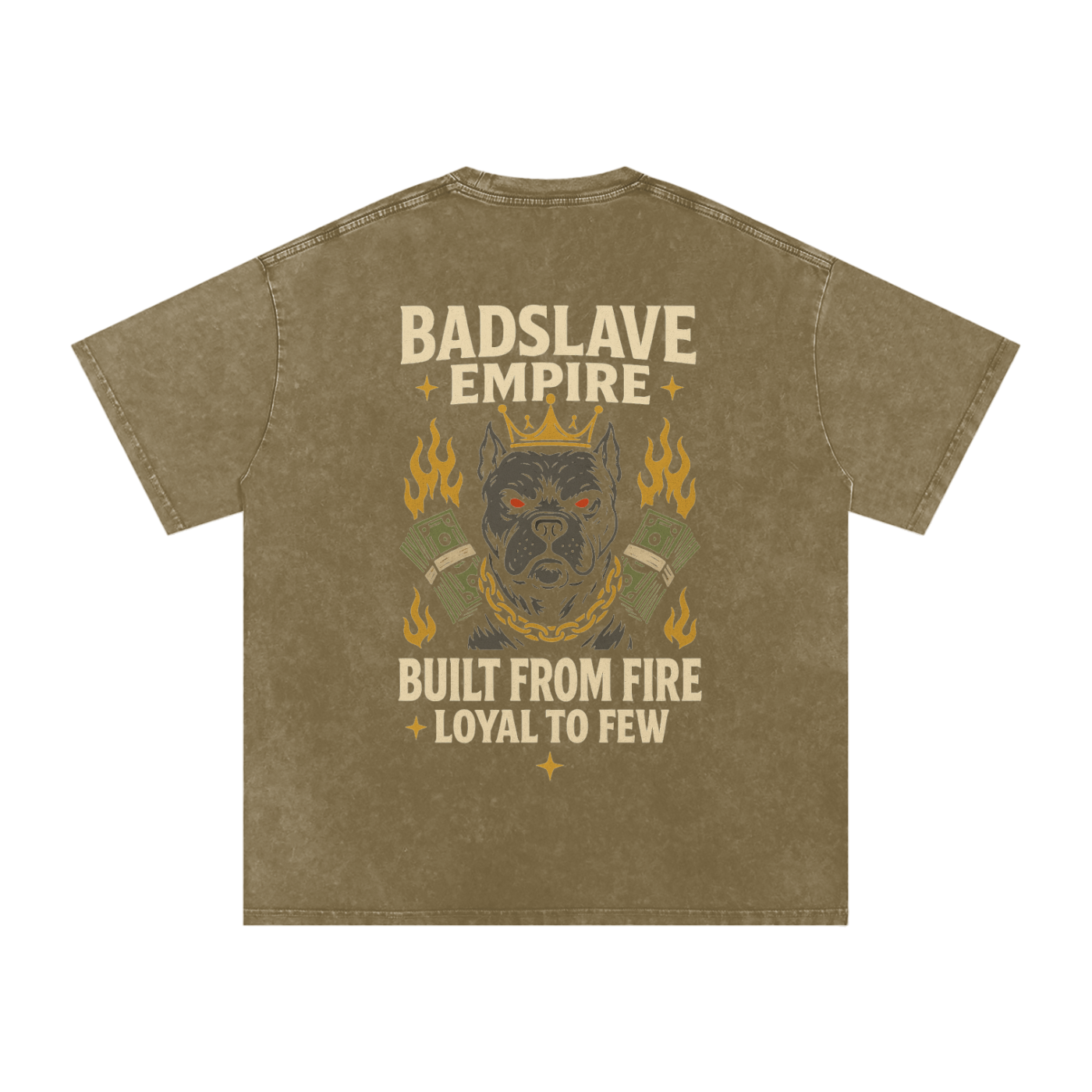 Snow Washed Oversized Cotton T-Shirt