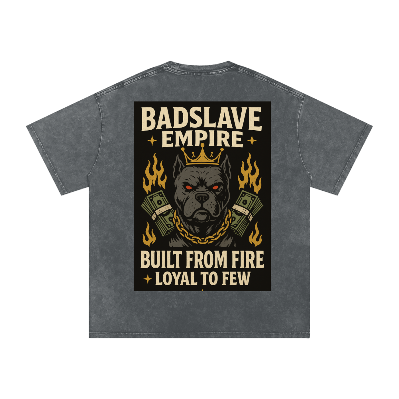 Snow Washed Oversized Cotton T-Shirt