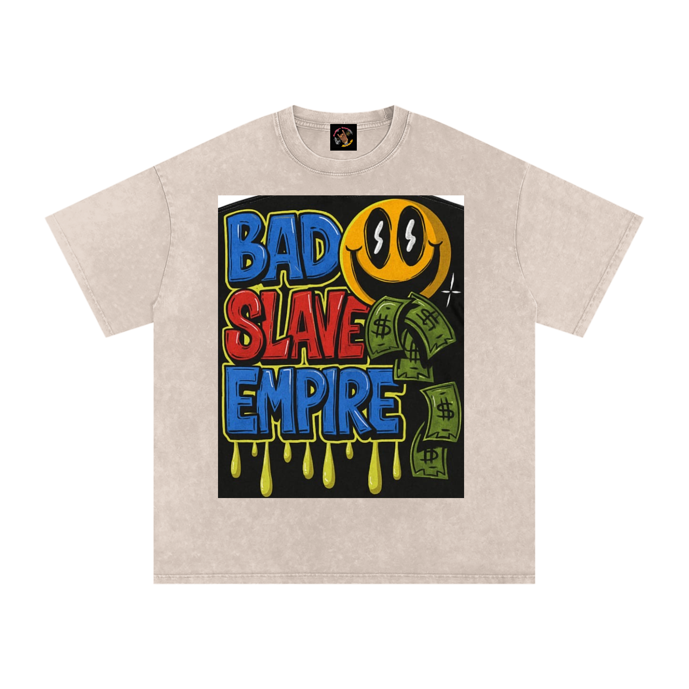 Snow Washed Oversized Cotton T-Shirt