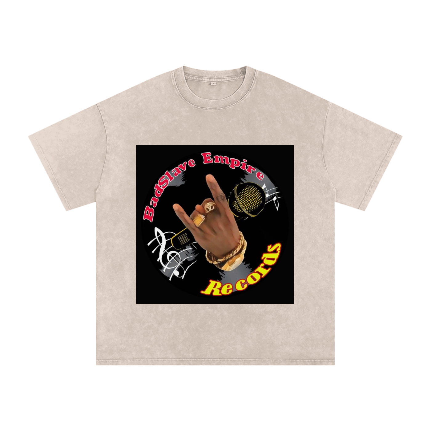 Snow Washed Oversized Cotton T-Shirt