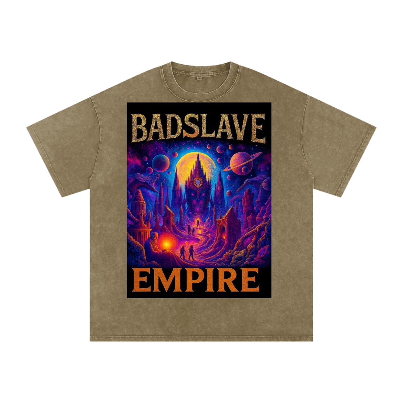 Snow Washed Oversized Cotton T-Shirt