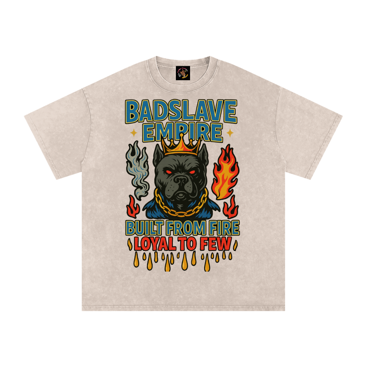 Snow Washed Oversized Cotton T-Shirt