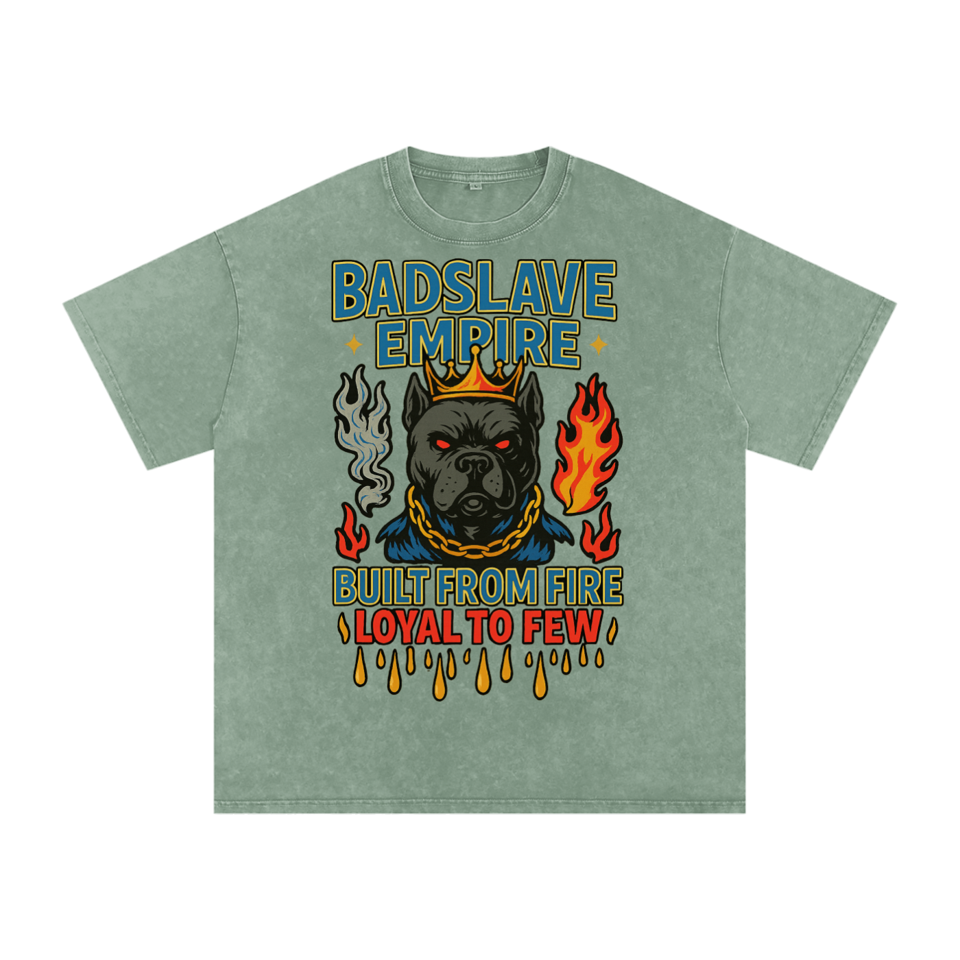 Snow Washed Oversized Cotton T-Shirt