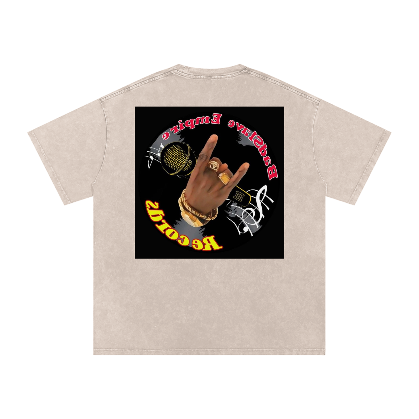 Snow Washed Oversized Cotton T-Shirt