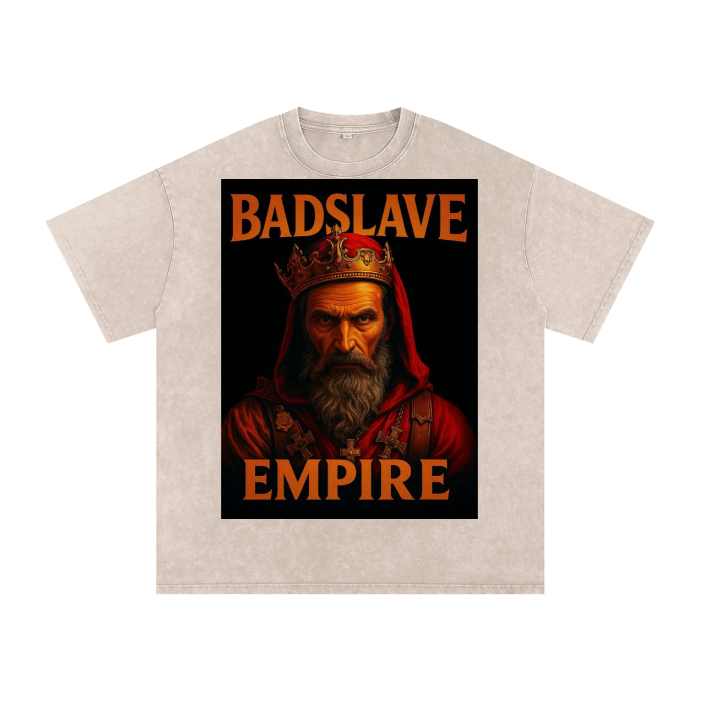 Snow Washed Oversized Cotton T-Shirt