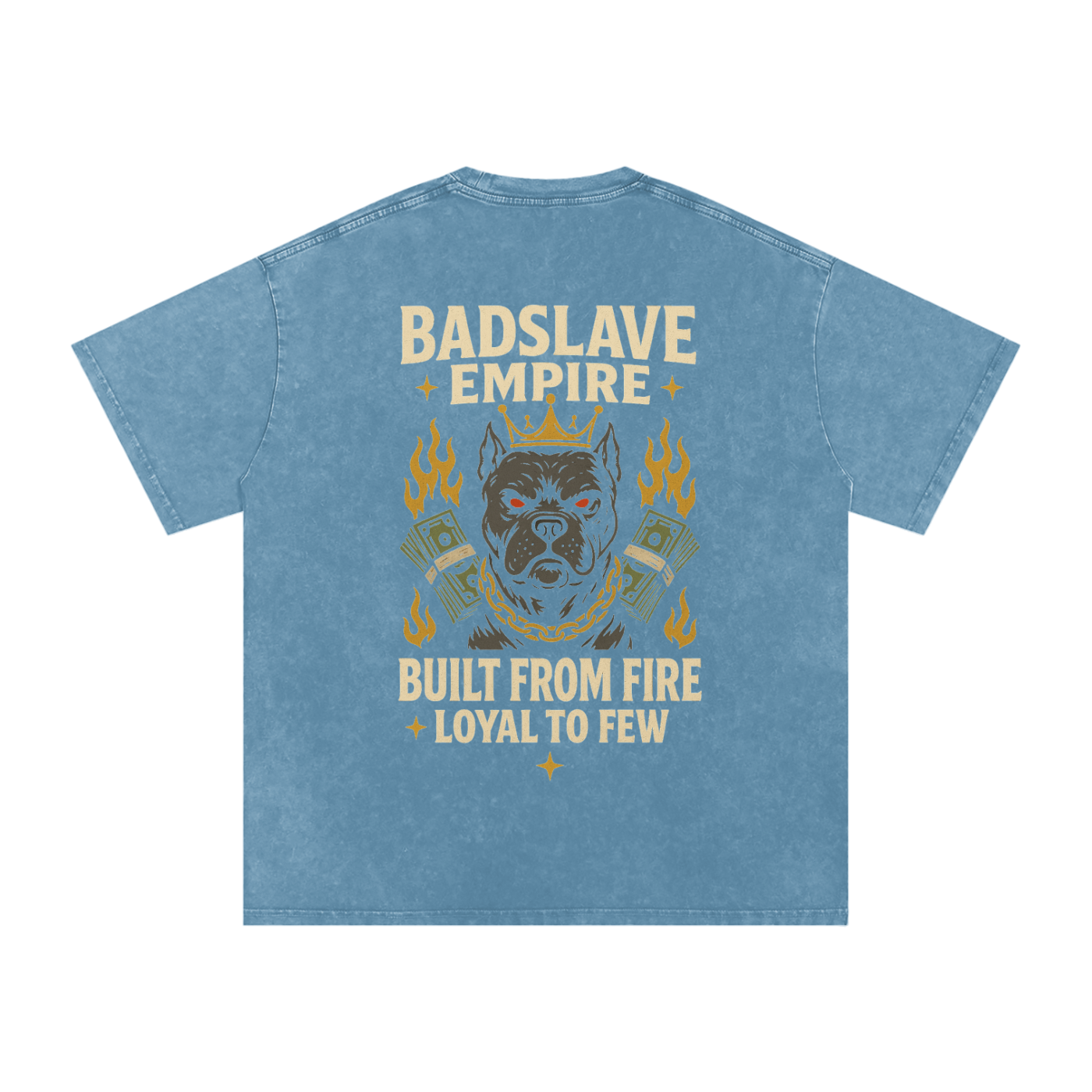 Snow Washed Oversized Cotton T-Shirt