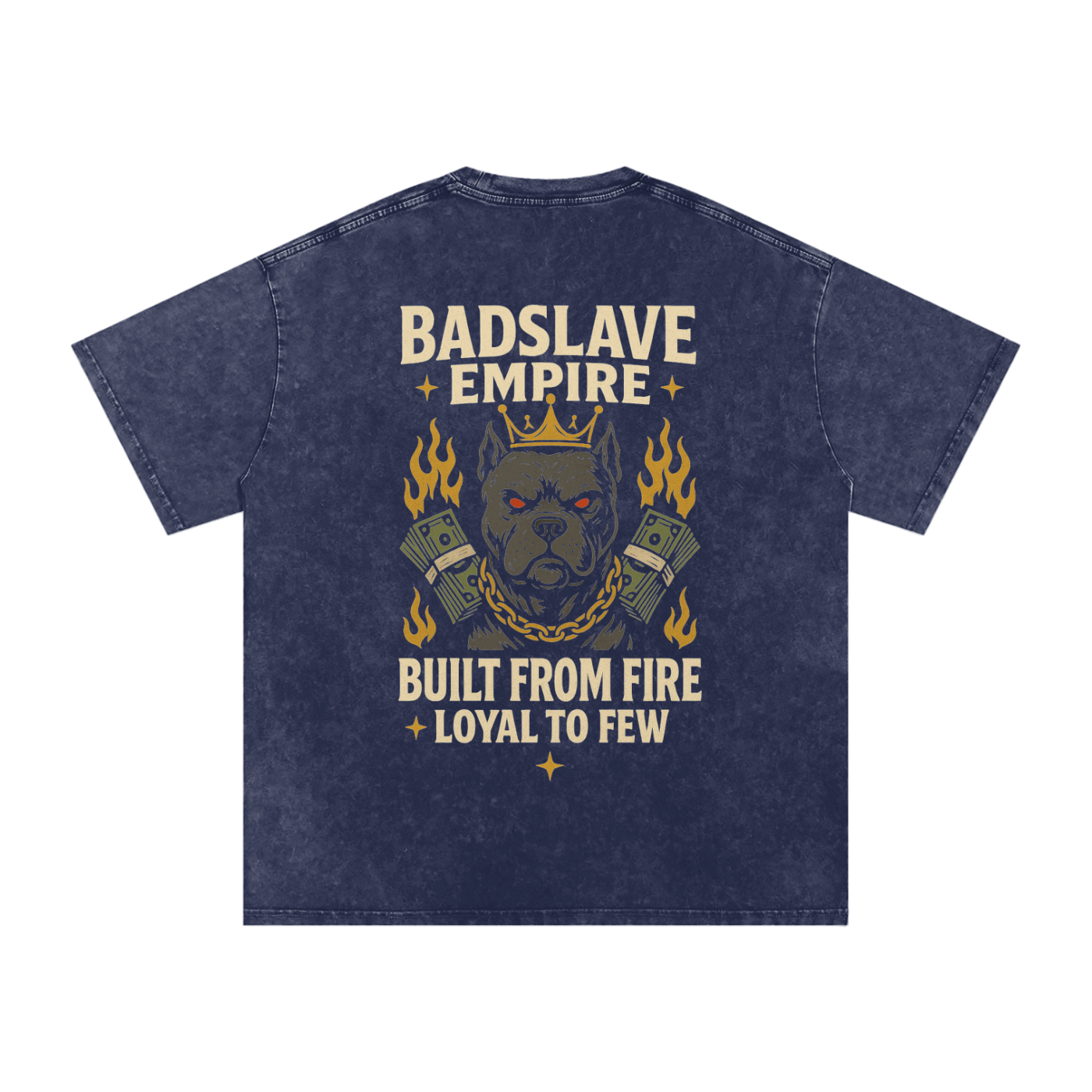 Snow Washed Oversized Cotton T-Shirt