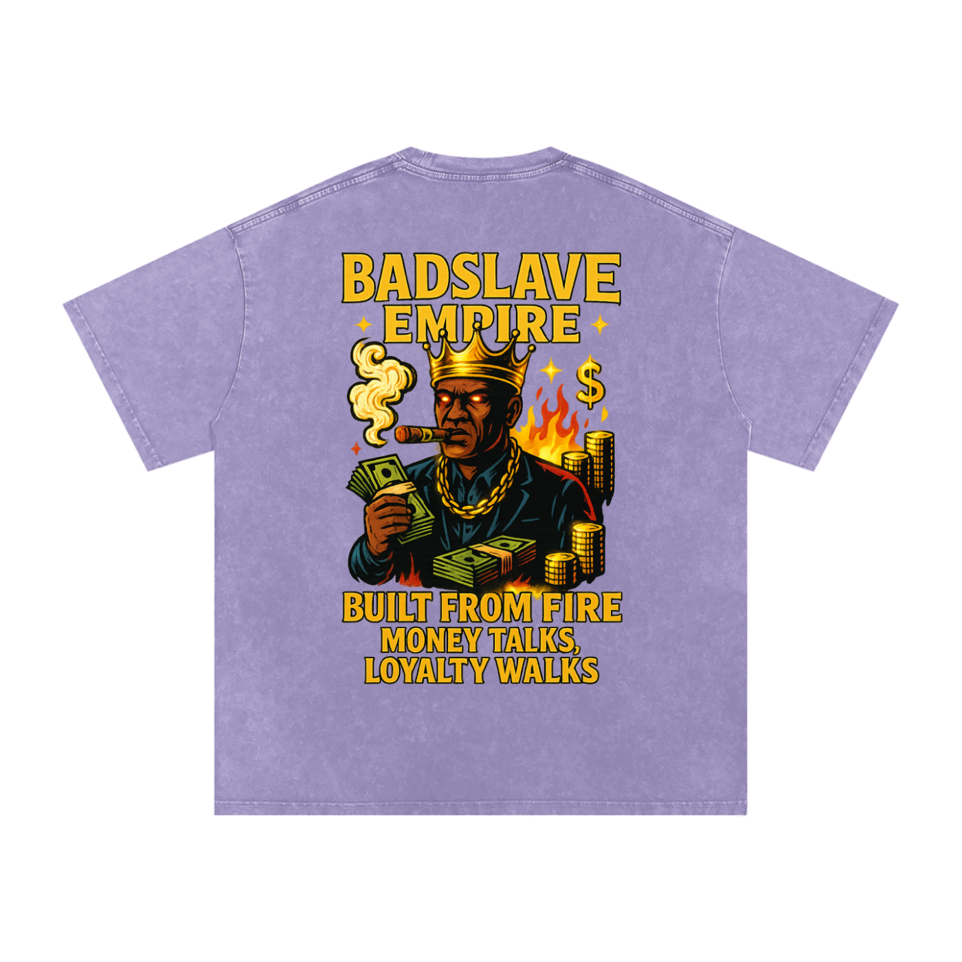 Snow Washed Oversized Cotton T-Shirt