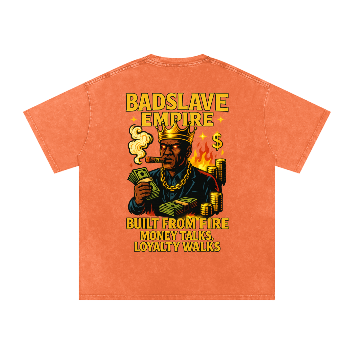 Snow Washed Oversized Cotton T-Shirt