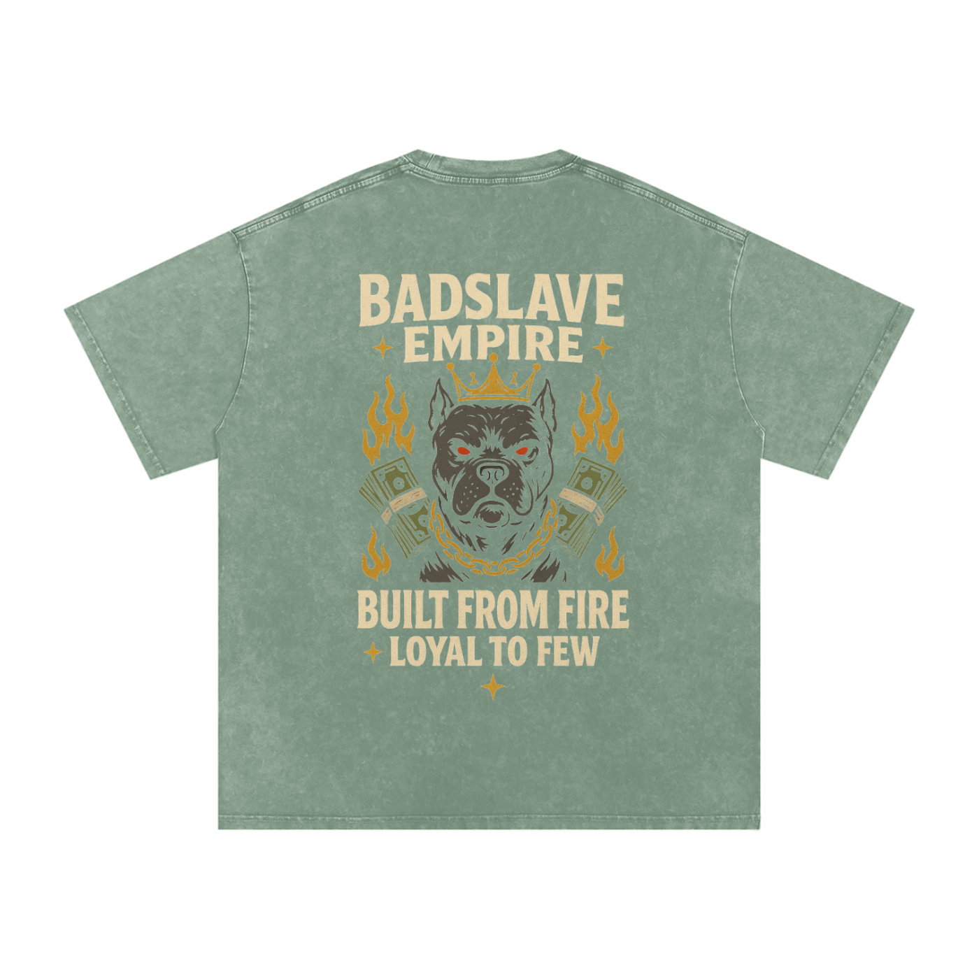 Snow Washed Oversized Cotton T-Shirt