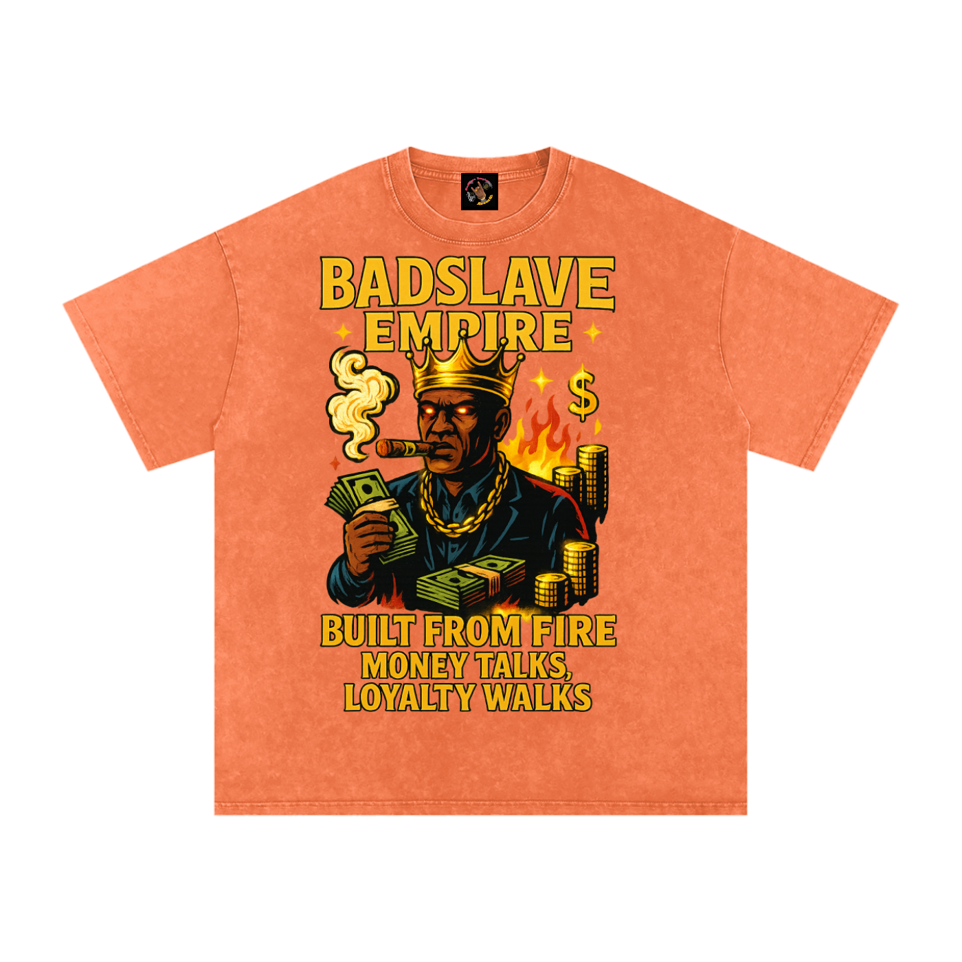 Snow Washed Oversized Cotton T-Shirt