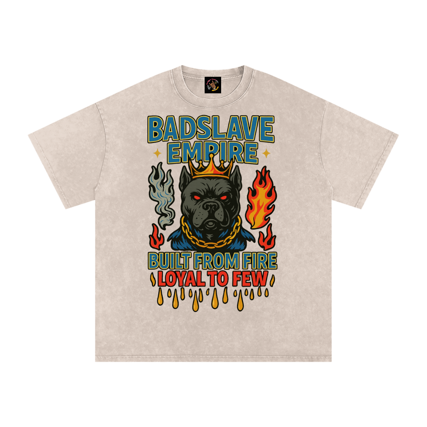 Snow Washed Oversized Cotton T-Shirt