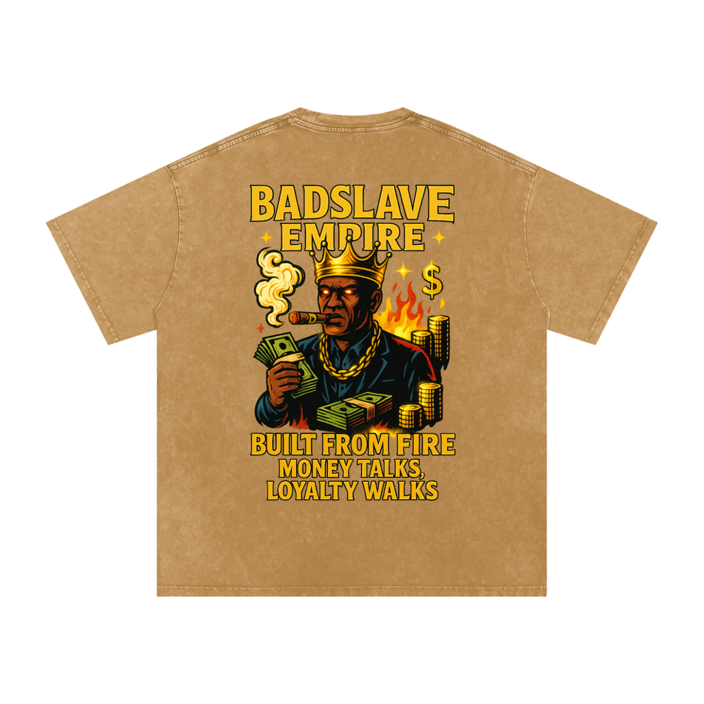 Snow Washed Oversized Cotton T-Shirt