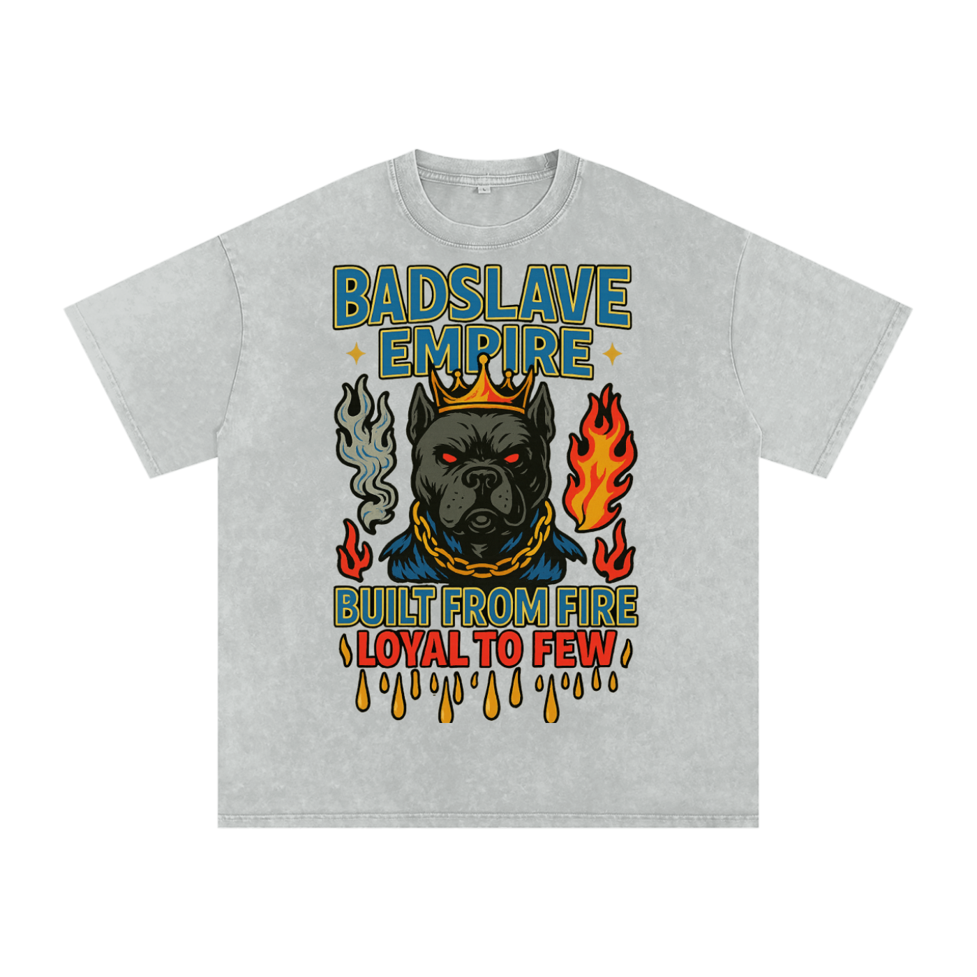 Snow Washed Oversized Cotton T-Shirt