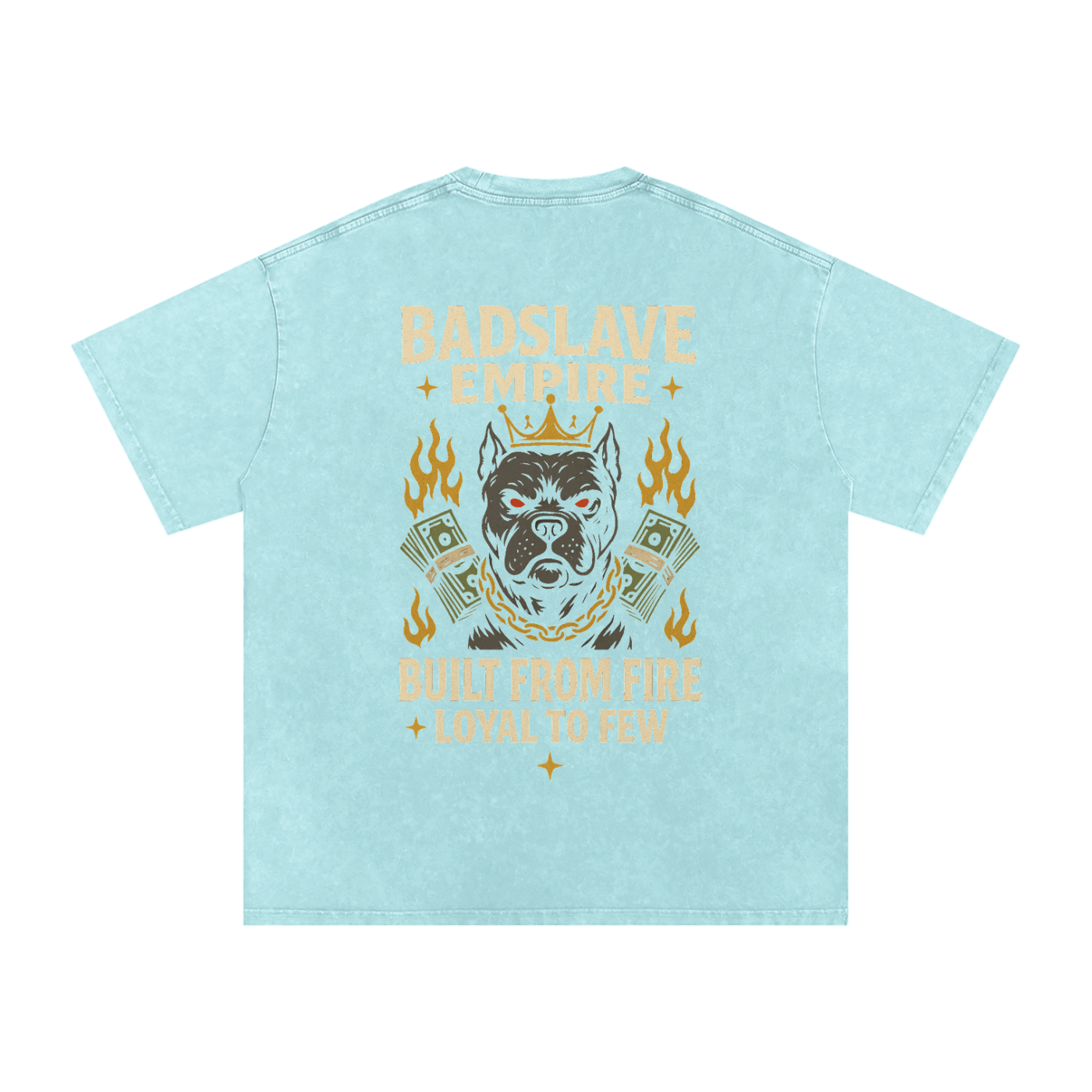 Snow Washed Oversized Cotton T-Shirt