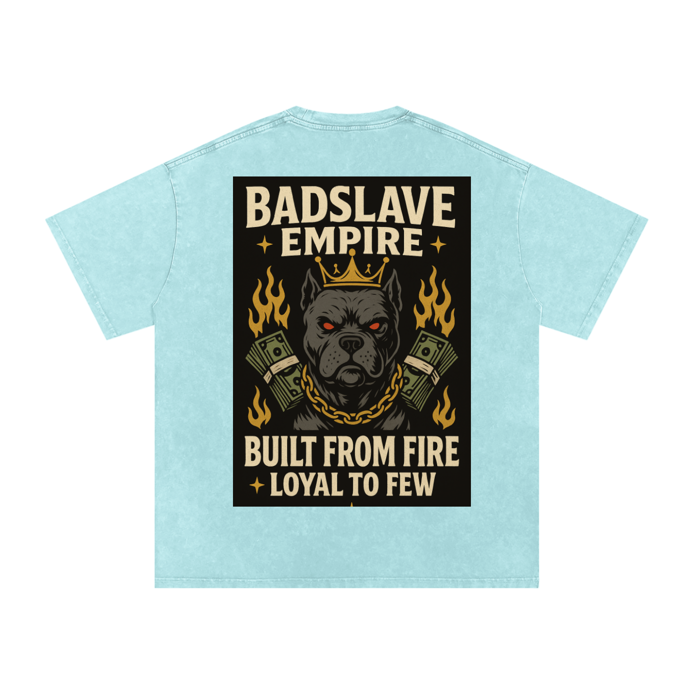 Snow Washed Oversized Cotton T-Shirt