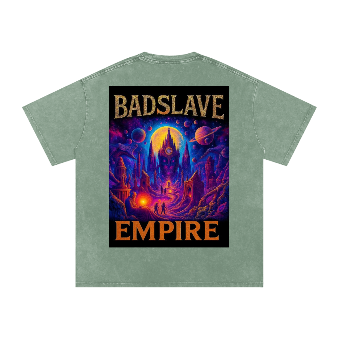 Snow Washed Oversized Cotton T-Shirt