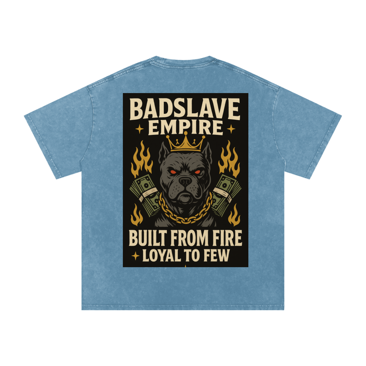 Snow Washed Oversized Cotton T-Shirt