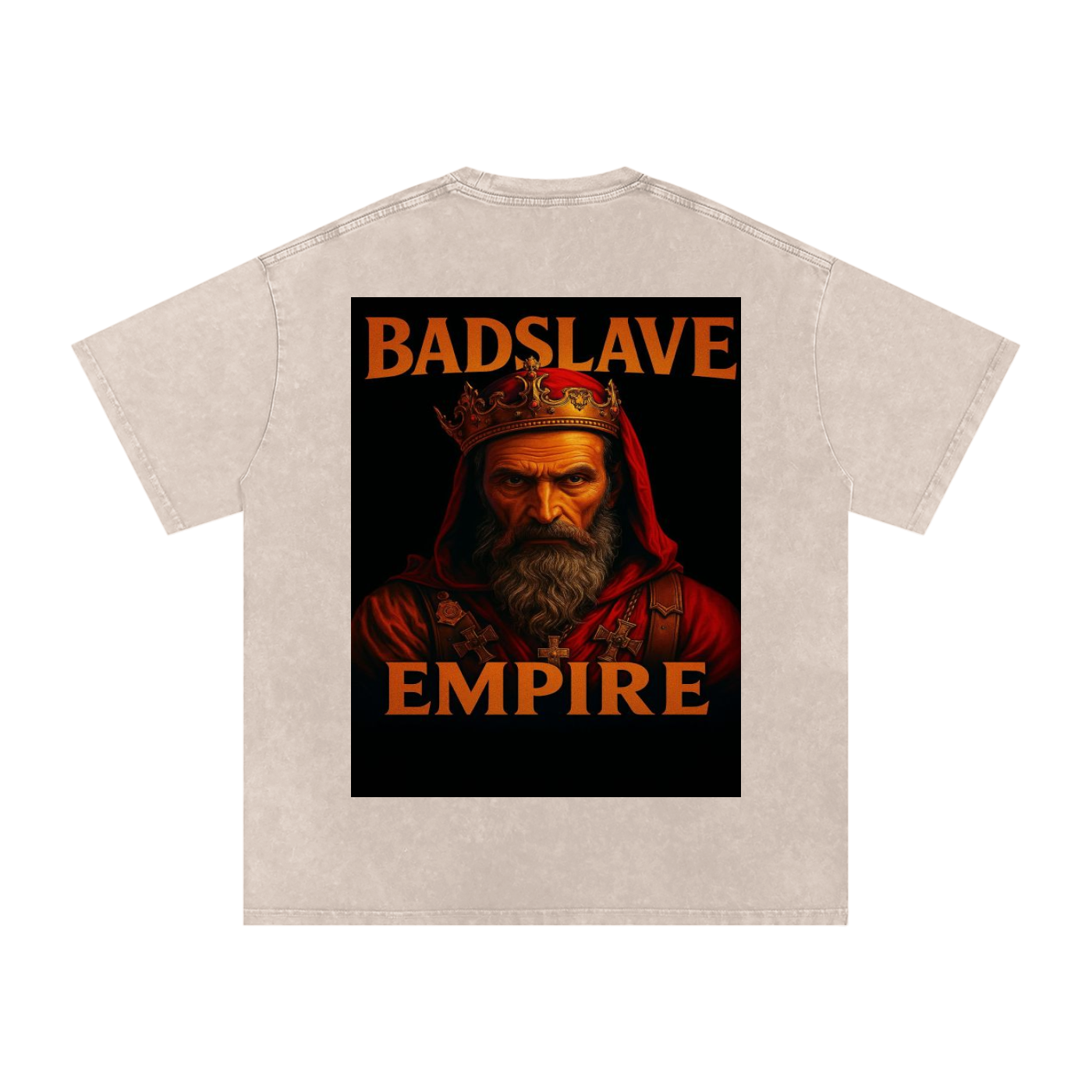 Snow Washed Oversized Cotton T-Shirt