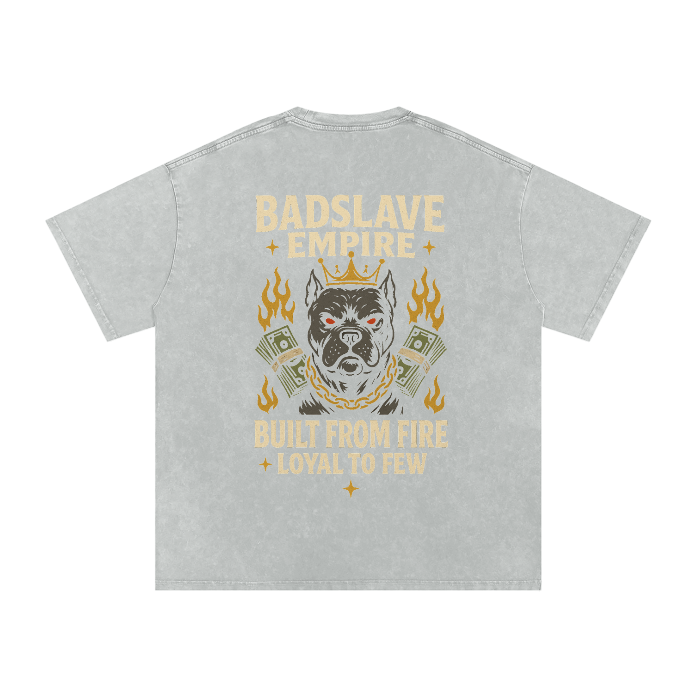 Snow Washed Oversized Cotton T-Shirt